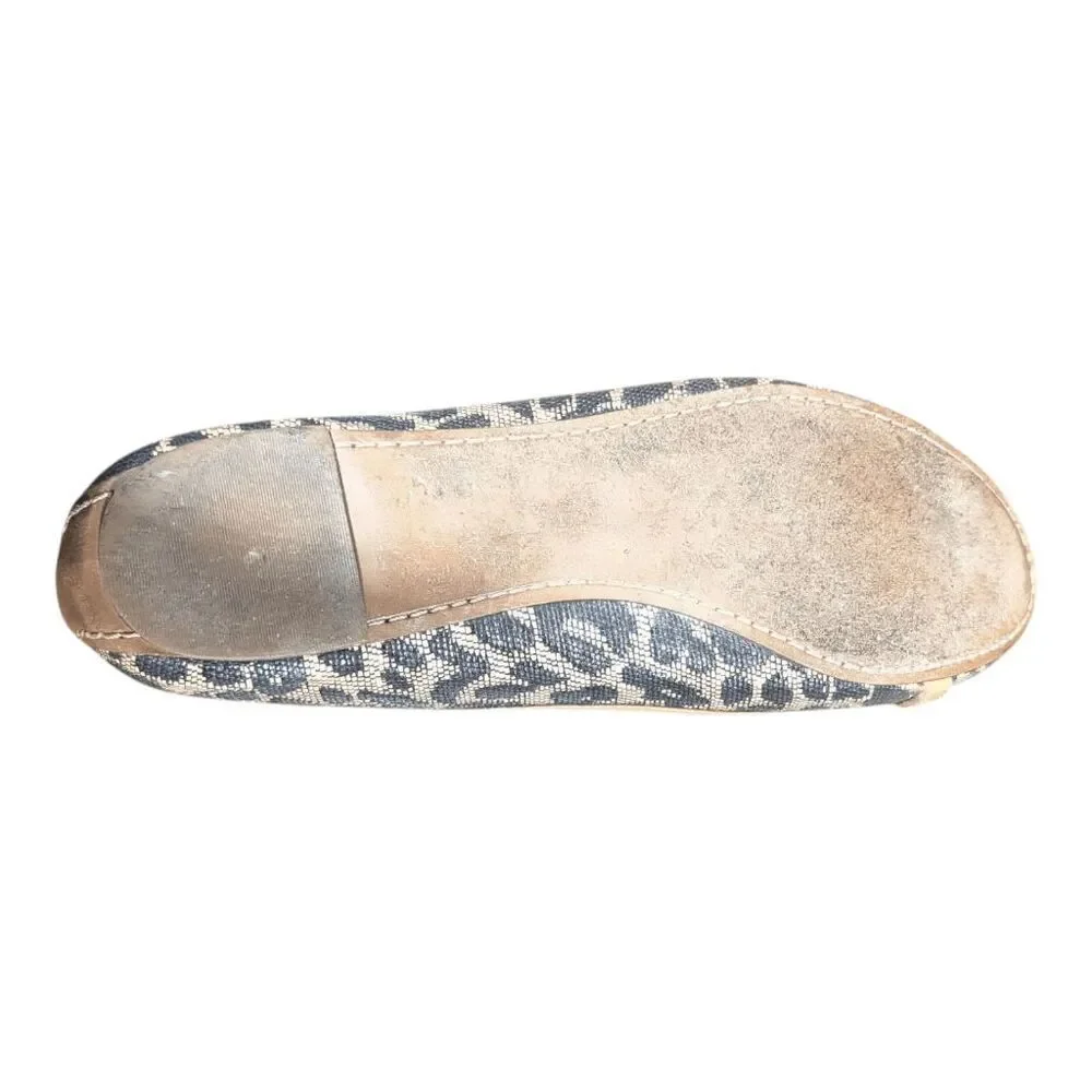 TORY BURCH Aaden Leopard Print Ballet Flats Size 10.5M